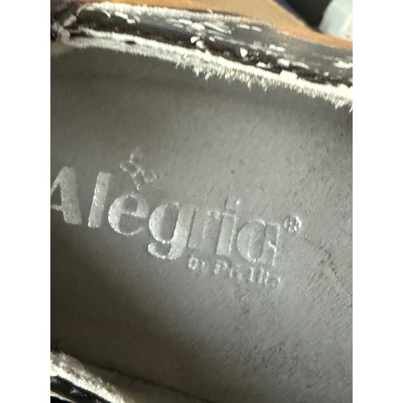 Alegria Resa Grey Gradens Shoe Leather Oxford Shoes Lug Sole  Womens 41 10.5-11 - Picture 9 of 9